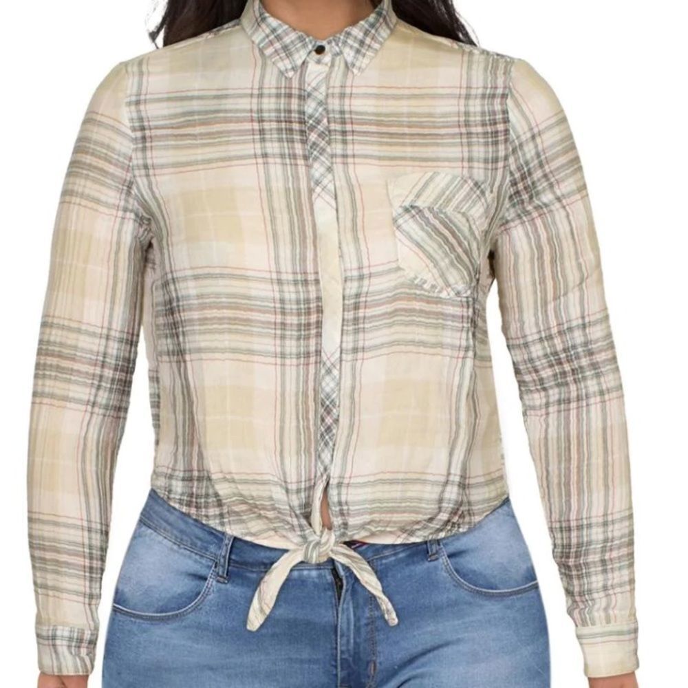 Mavi Plaid Casual Top